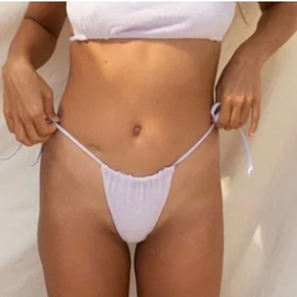 Stone Fox‎ SWIM AURA BOTTOM in Orchid Petal Terry Medium NWT - Picture 1 of 10